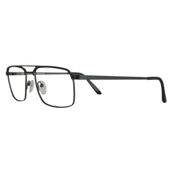 Nat Coco NC 1424 Black 54-18-145 Rectangle Metal Eyeglasses Rx