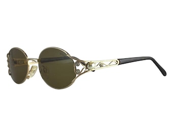 Neostyle Mozart 1406 goud 53-18-130 ovale metalen zonnebril Rx Ready