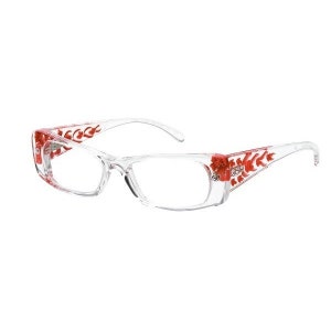 ETE Capri Red 52-17-130 Hand Made Italy Eyeglasses w/ Real Feathers Rx Available
