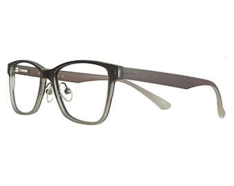 Mizyake Couture MC 4707 Marrón y Azul Marino 52-17-135 Anteojos Rectángulos Rx Ready