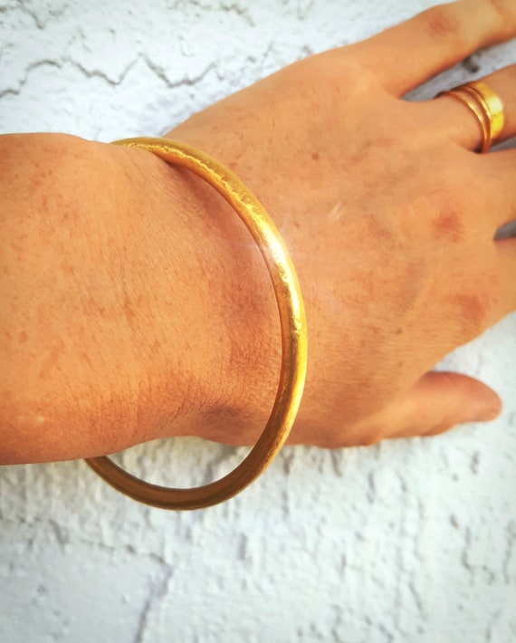 24k Gold Bangle 24k Gold Bracelet Gold Bangle Recycled Gold Bangle