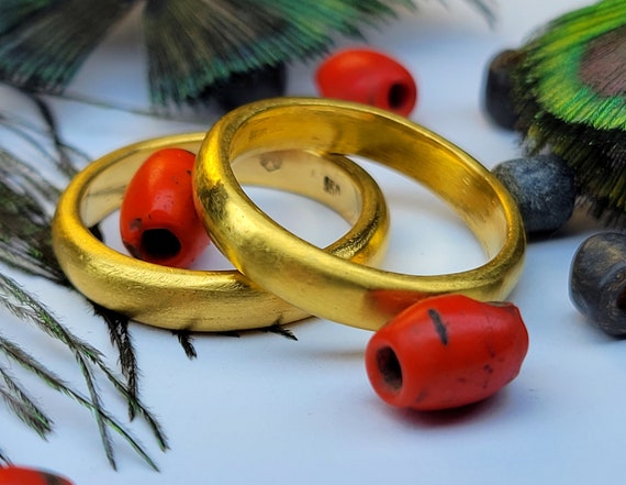 23k Wedding Band 24k Wedding Band Recycled Gold Ring Handmade