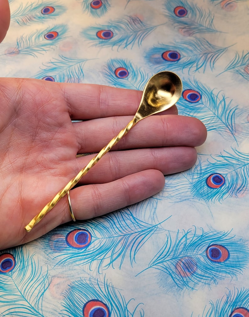 Gold Spoon 22k Gold Spoon 23k Gold Spoon 24k Gold Spoon Etsy
