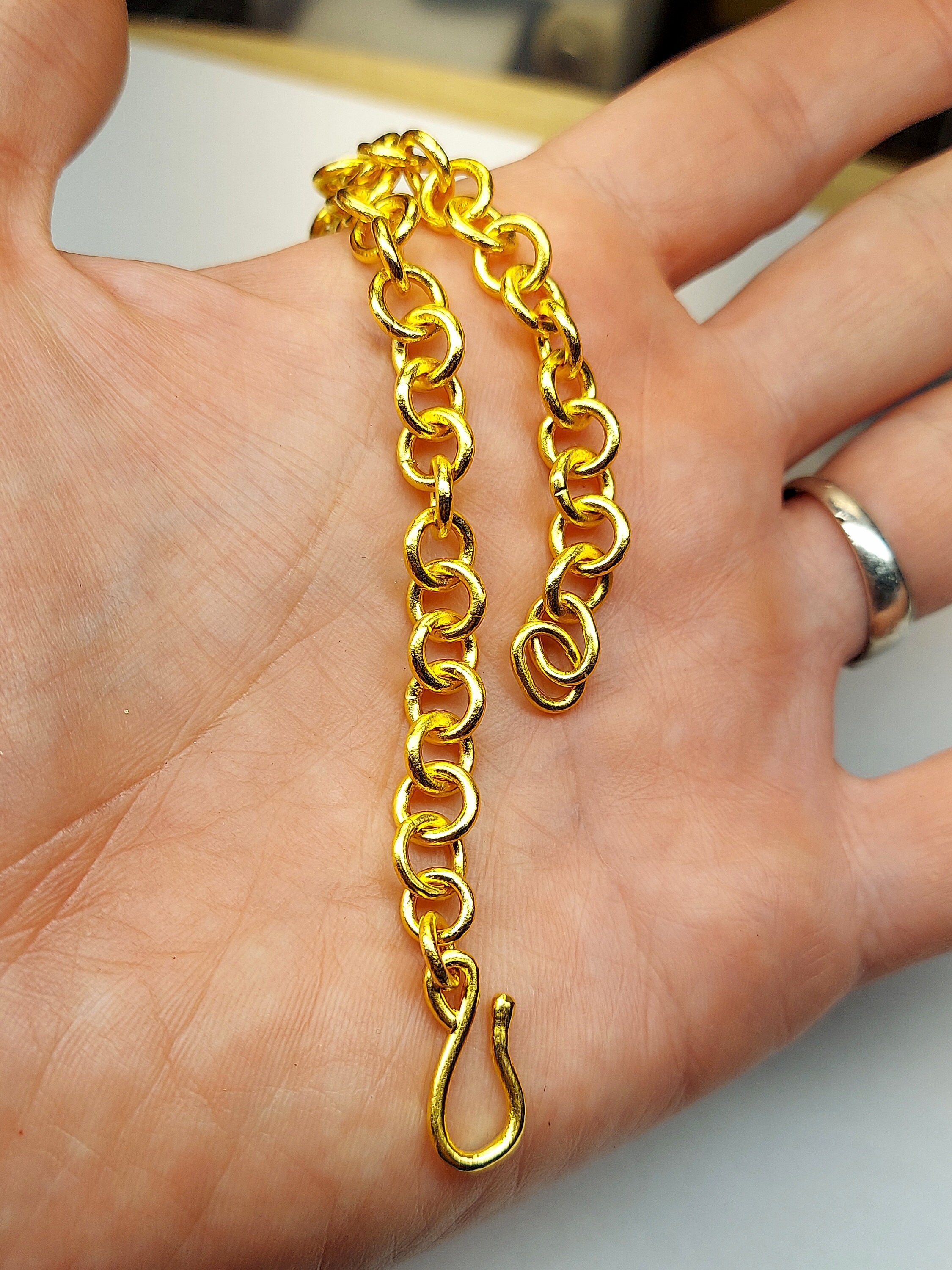 24k Gold Bracelet - 24k Gold Chain - .999 Gold Bracelet 24k Gold Bracelet - 24k Gold Chain - .999 Gold Bracelet