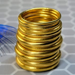 24k Gold Band - 24k Band - 24K Ring - .9999 Gold Ring- 1.25mm - 2.75mm Ring - 24k Gold Round Ring - 24k Gold Hoop Ring - Recycled Gold Ring