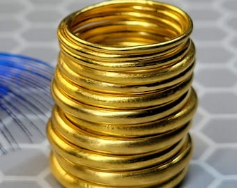 24k Gold Band - 24k Band - 24K Ring - .9999 Gold Ring- 1.25mm - 2.75mm Ring - 24k Gold Round Ring - 24k Gold Hoop Ring - Recycled Gold Ring