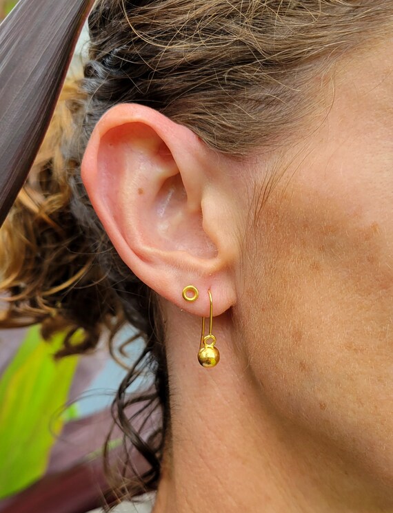 Real 24k gold best sale earrings