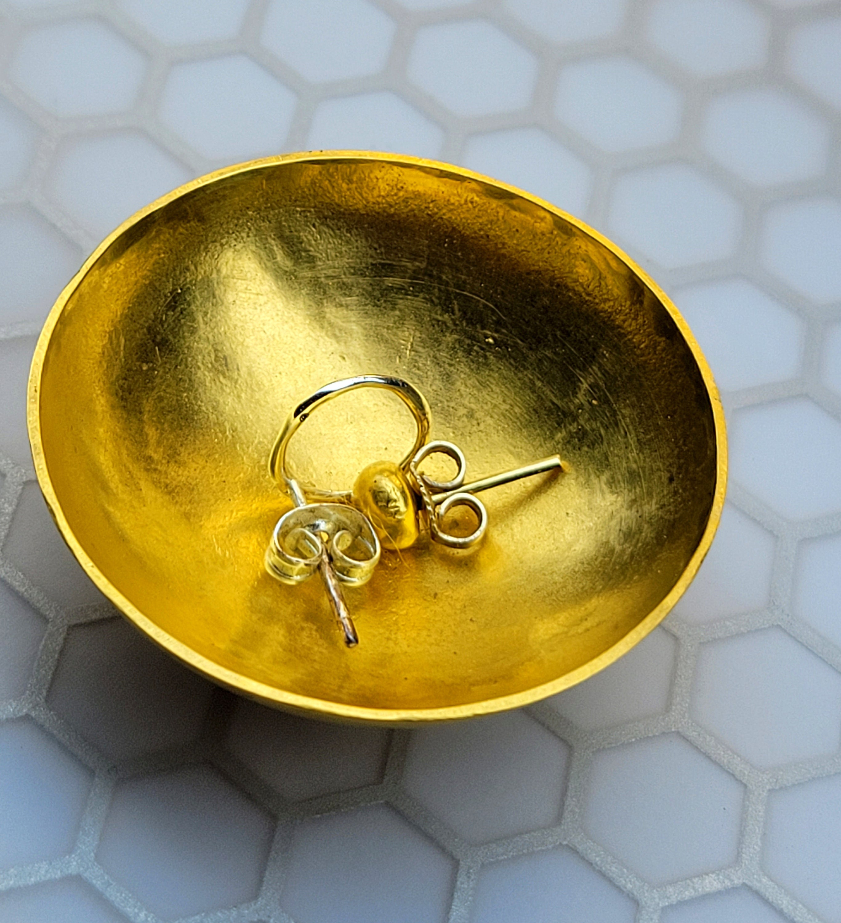 純金小皿 24K ゴールド皿 - 24K ゴールドジュエリー皿 - 24K ゴールドボウル