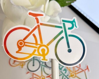 Sports Racing Bicycling Cyclist Bike Biker version 5 Car Tablet Vinyl Decal 