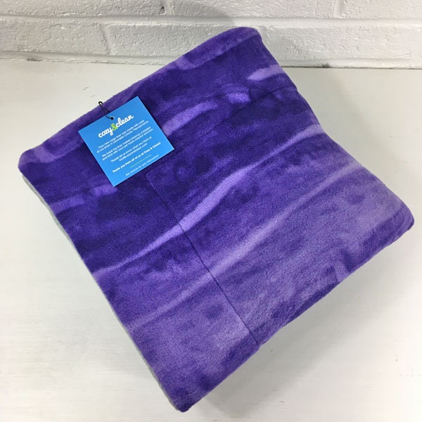 C&C 2x4 Fleece Cage Liner, Purple Marble | Guinea Pig, Rabbit, Hedgehog | Absorbent Layer | Piggy Blanket | Cozy and Clean