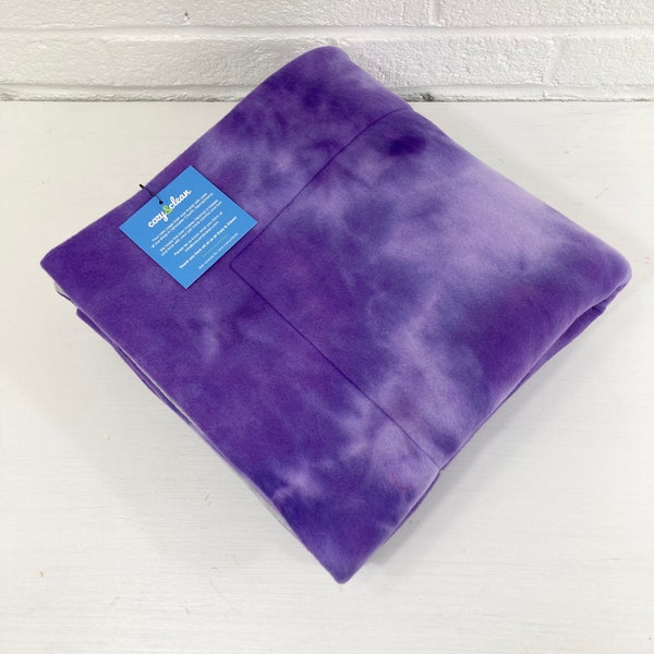 C&C 2x3 Fleece Cage Liner, Purple Tie Dye | Guinea Pig, Rabbit, Hedgehog | Absorbent Layer | Piggy Blanket | Cozy and Clean