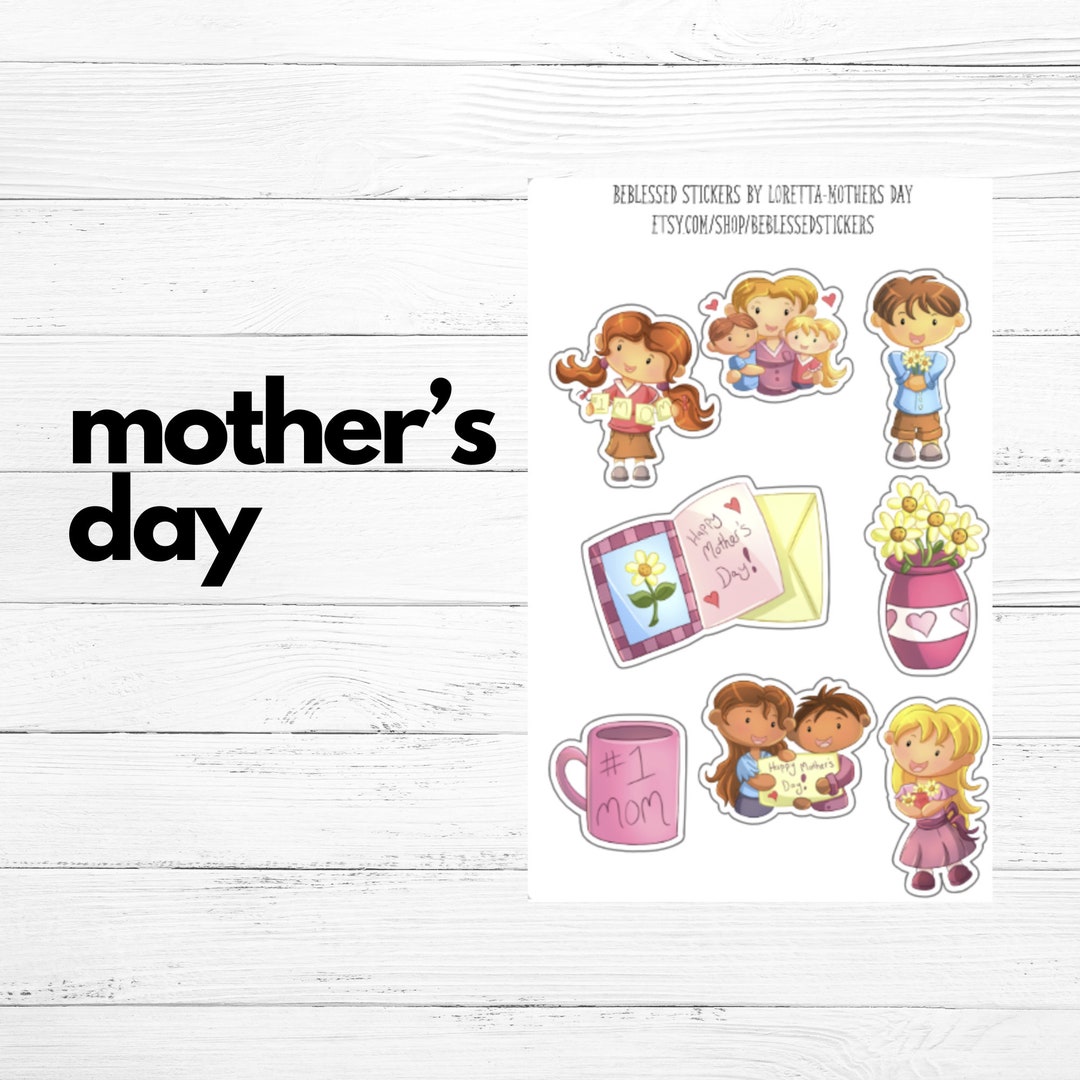 Mother's Day Planner Stickers Spring Stickers Bujo Flower Stickers ...