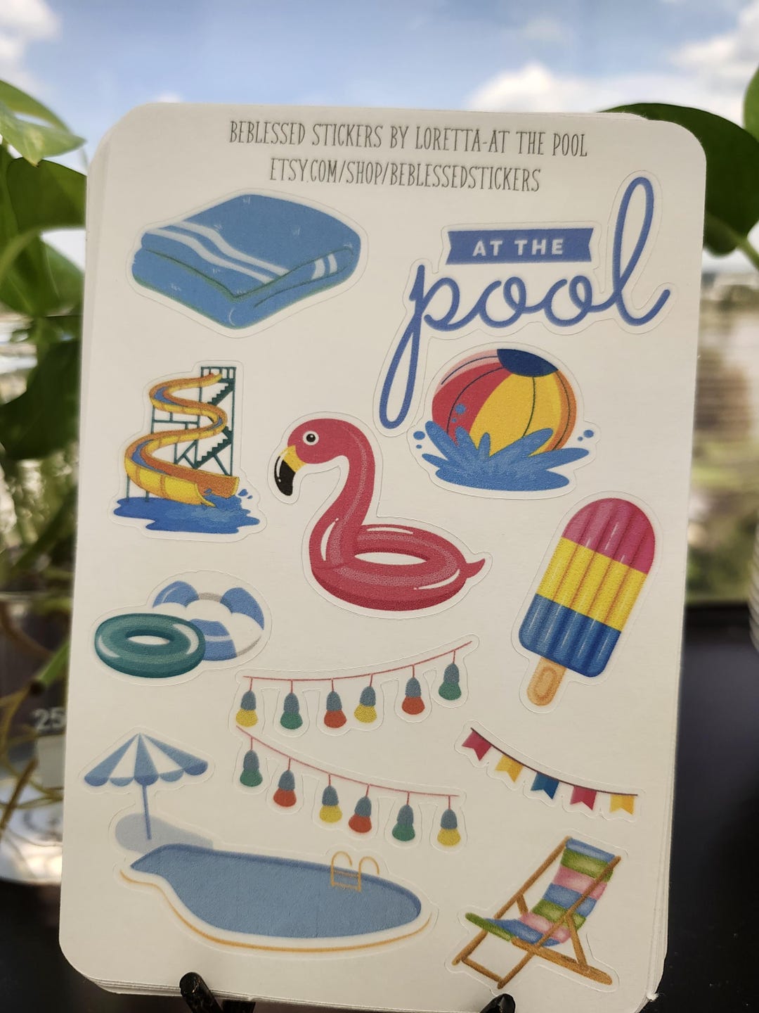 Pool Party Planner Stickers: Summertime Fun, Beach Vibes - Etsy