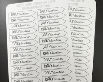 Daily Devotion daily sticker sermon notes stickers church stickers bible study stickers Amen stickers Christian Jesus Beblessed Stickers