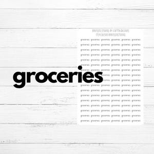 Grocery Shopping Stickers Food Shopping Stickers Grocery Bag Stickers Grocery store Planner Stickers grocery list sticker Beblessed Stickers
