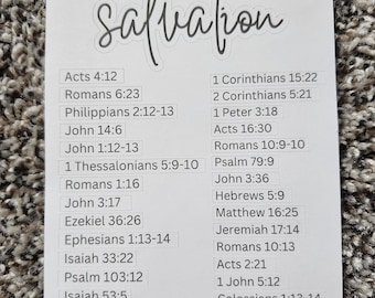 Salvation Bible Study Stickers: Scripture Writing Planner Stickers