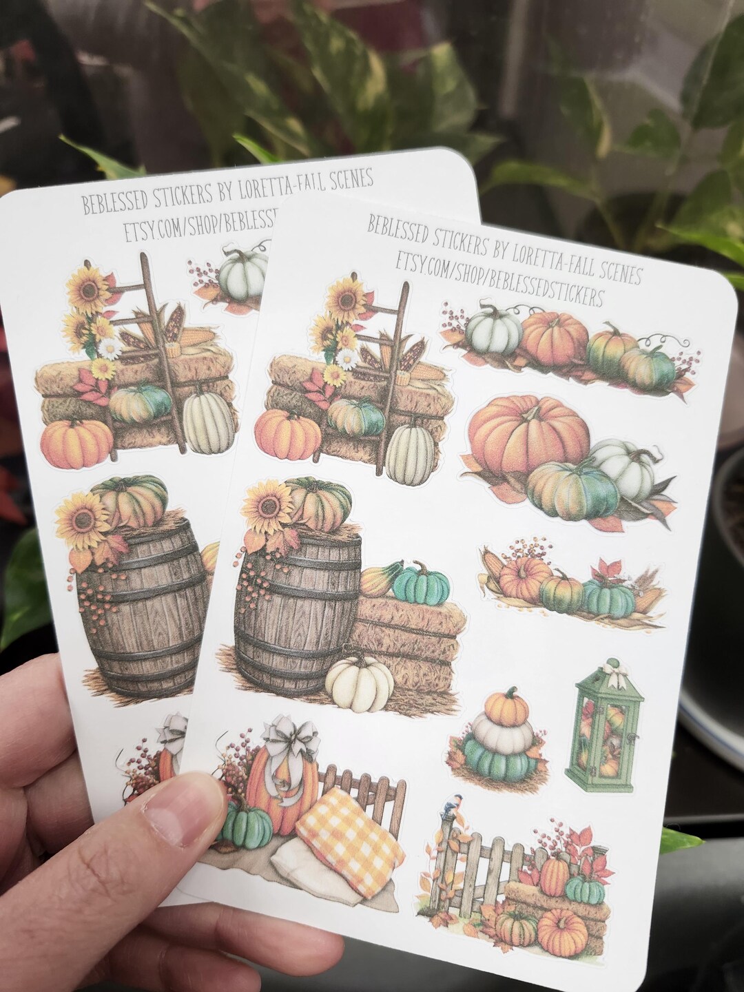 Fall Landscapes Autumn Stickers: Beblessed Stickers - Etsy