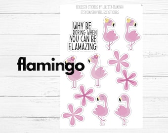 flamingo stickers planner flamingo colorful flamazing stickers pink stickers Mothers day Birthday BeblessedStickers