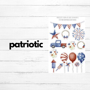 July 4 Stickers patriotic stickers red white blue stickers July fourth stickers independence day stickers america BeblessedStickers