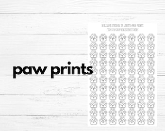 Paw Prints Planner Stickers pet print sticker Pet Planner Stickers Paw Icon Stickers Cat Stickers dog stickers Beblessed Stickers