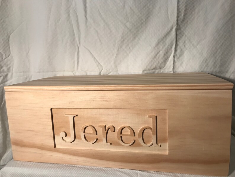 Carved Treasure Box Custom Toy Box Personalized Name Etsy