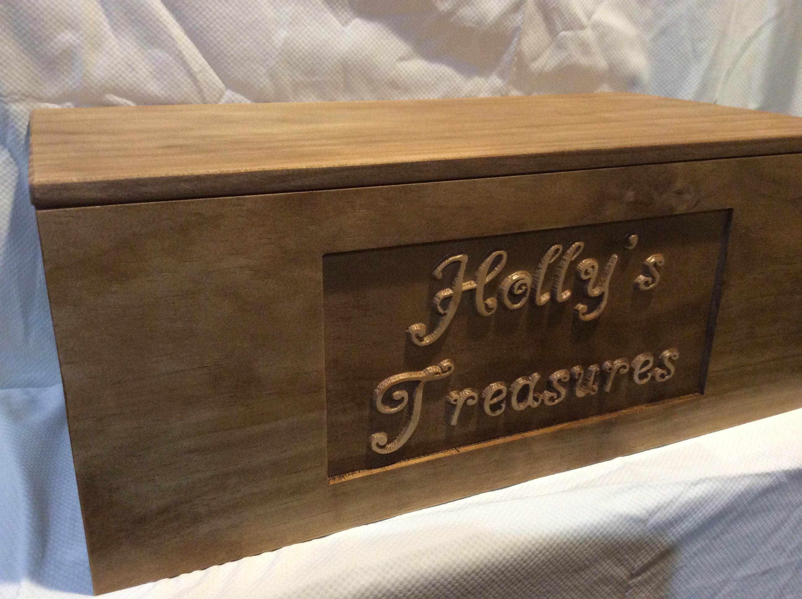 Carved Treasure Box Custom Toy Box Personalized Name Etsy