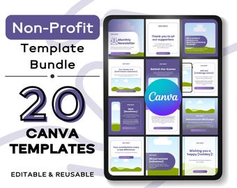 Non-Profit Canva Templates: Social Media Posts for Charities (Editable in Canva)