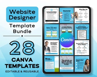 Modelli Canva per web designer: post per social media (download digitale)