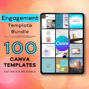 Canva Template Bundle: Social Media Engagement, Editable Designs