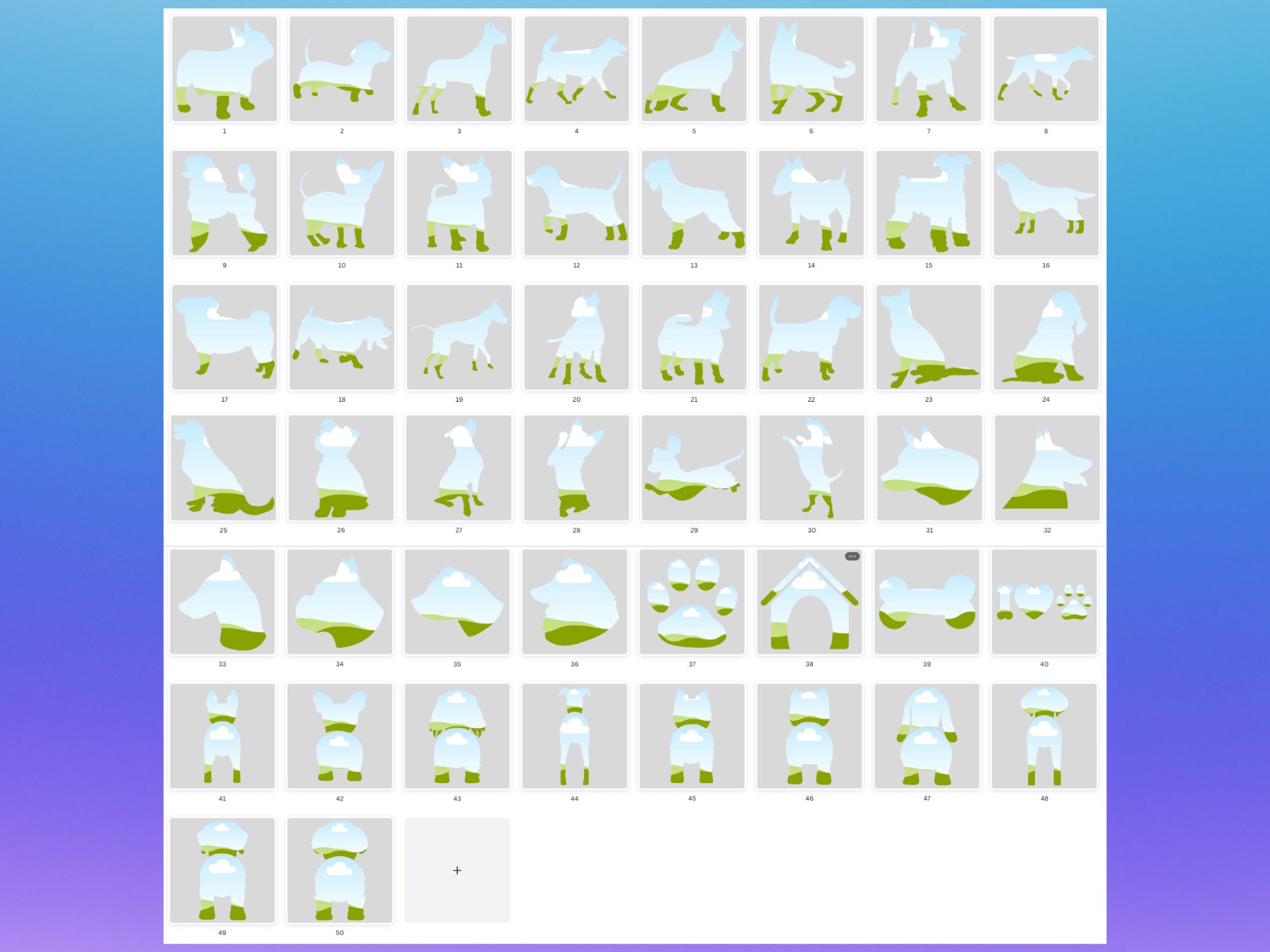 Random Dog Frames Dog Canva Frames: (instant Download) - Etsy