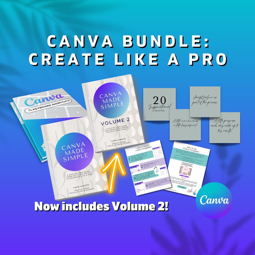 Canva Create Like a Pro Bundle | How to Use Canva | Canva Shortcuts ...
