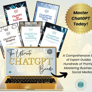 Ultimate ChatGPT Bundle, learn ChatGPT, business, email marketing, social media, YouTube, Bloggers, ChatGPT prompts, How to use ChatGPT, AI