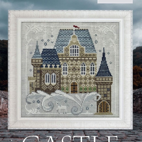 Castle, Cottage Garden Samplings Fabulous House Series #2, NEW, Cross Stitch Chart, Pattern, Cross Stitching