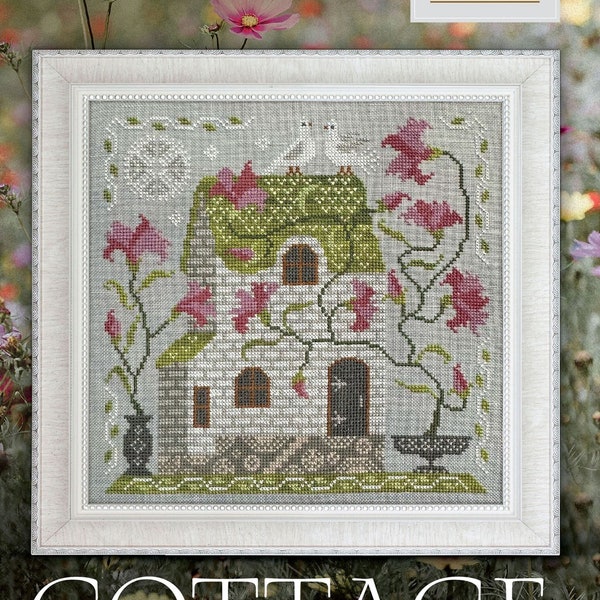 Cottage, Cottage Garden Samplings Fabulous House Series #4, NEW, Cross Stitch Chart, Pattern, Cross Stitching