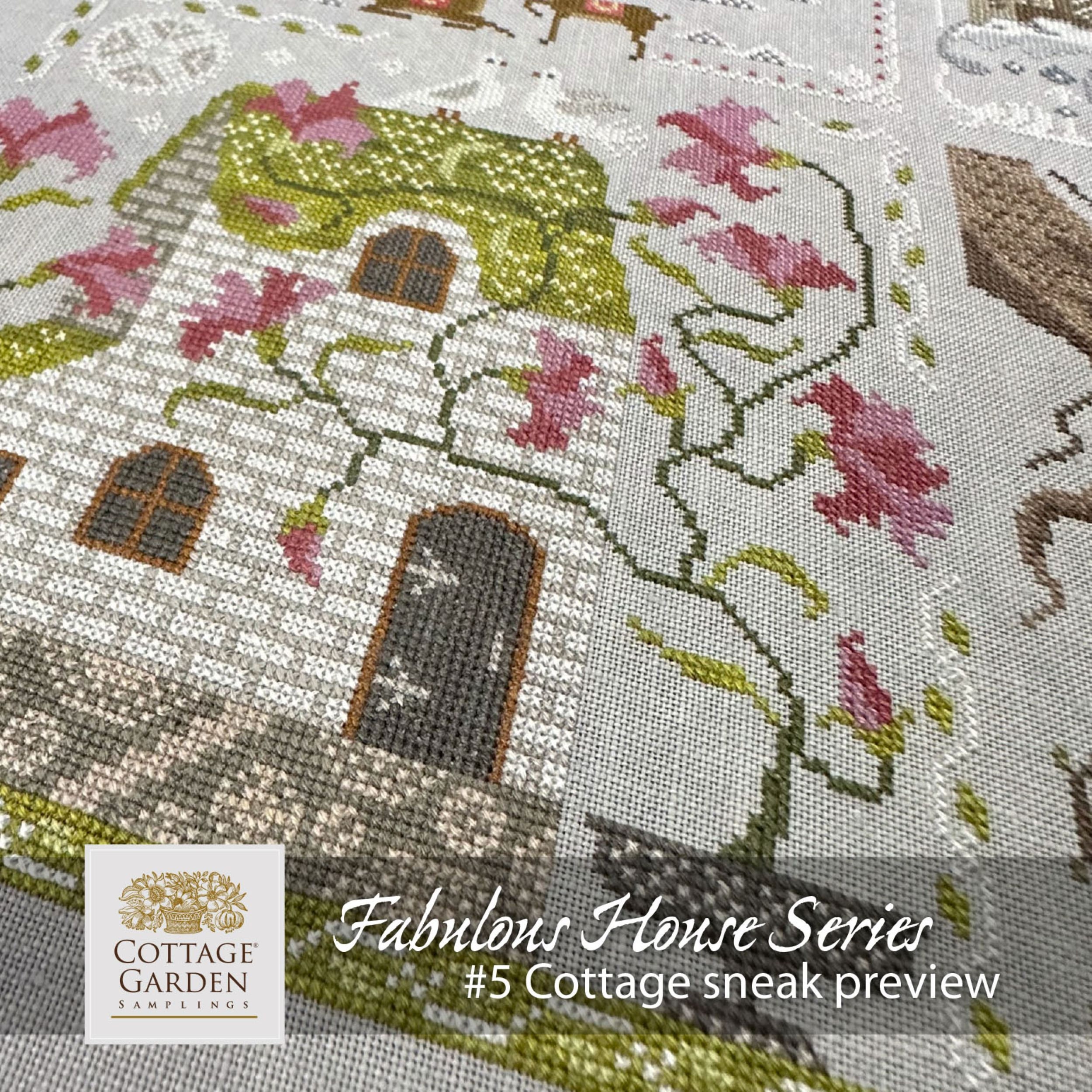 Cottage, Cottage Garden Samplings Fabulous House Series 4, NEW, Cross ...