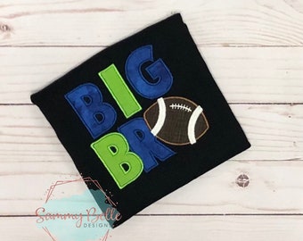 Big bro football shirt, Big brother announcement shirt, Big bro t-shirt, sibling shirt, football brother shirt, sports sibling shirt