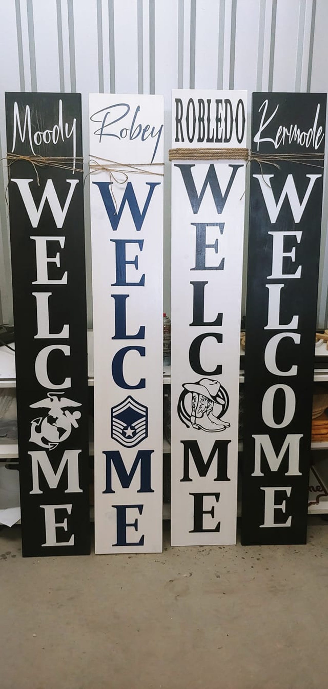 RUSTIC WELCOME SIGN - Etsy