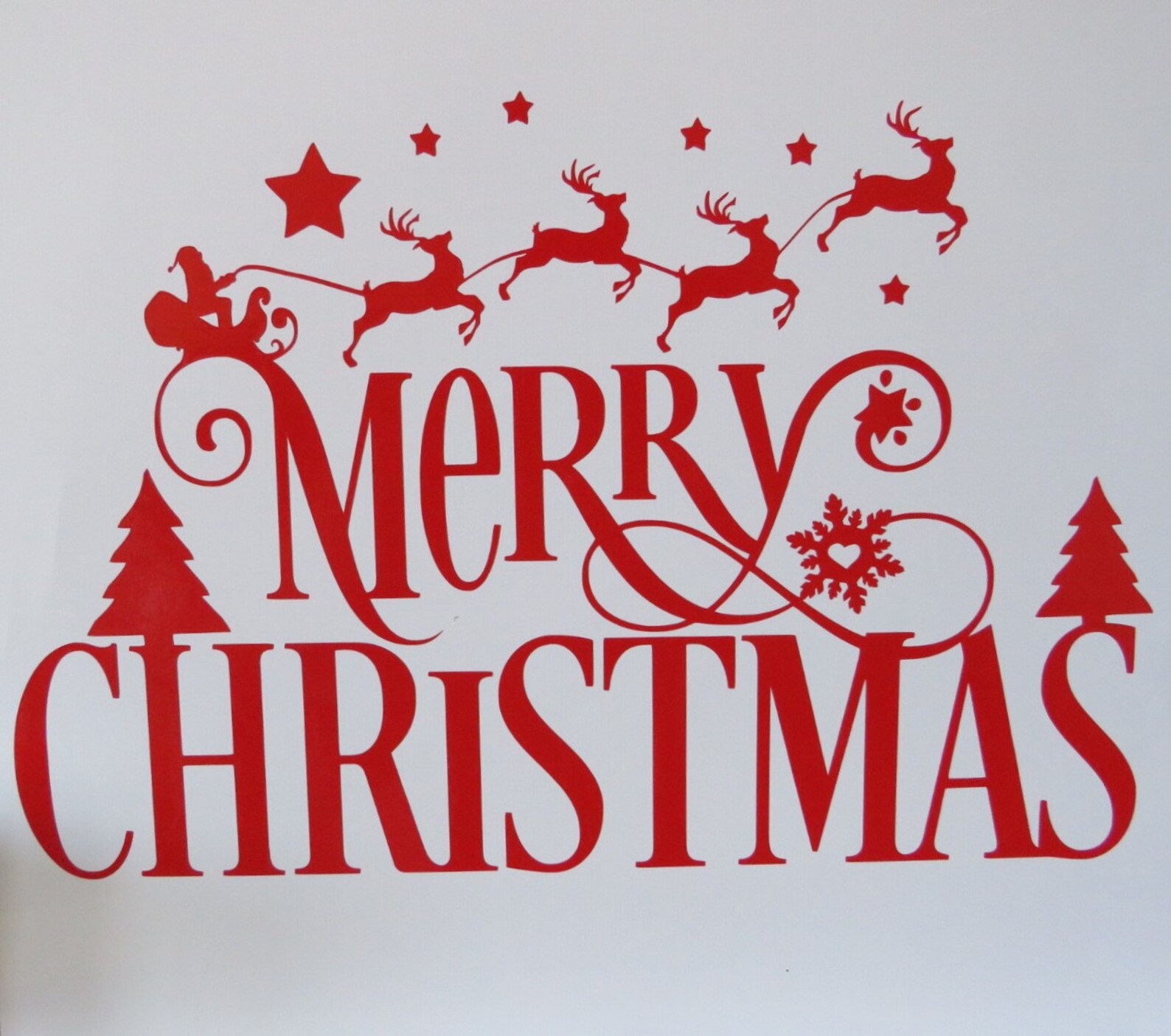 Christmas Window or Wall Decal Etsy Australia