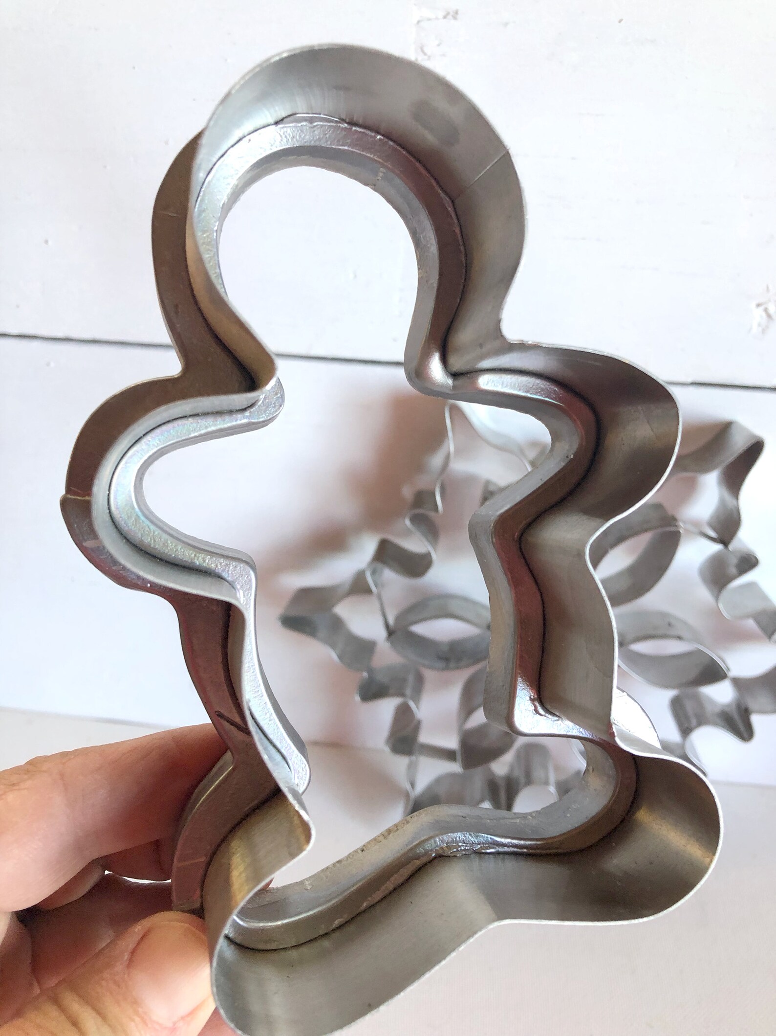 Vintage Metal Christmas Cookie Cutters Gingerbread Man - Etsy