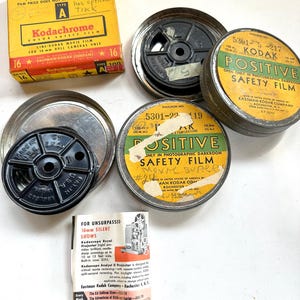 Vintage Kodak Film Tins & Empty Reels: Photography Decor