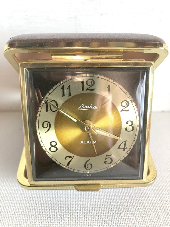 Vintage Working Linden Travel Alarm Clock With Indiglo Clock Etsy