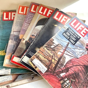 LIFE Magazine&#39;s Vintage 1950s 1960s 1970s Classic Historical Celebrity News Collectible Memorabilia