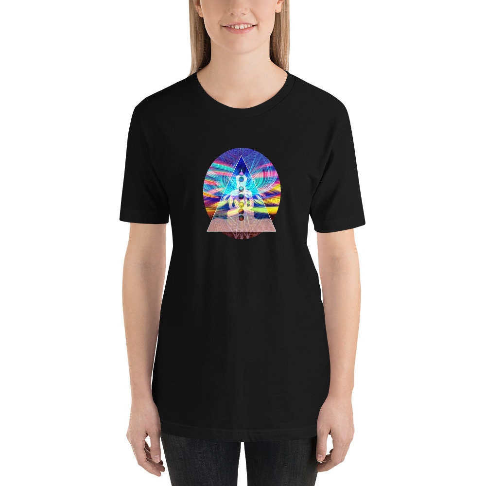 Chakra Aura Energy Balancing Healing Meditation Short-Sleeve Unisex T-Shirt