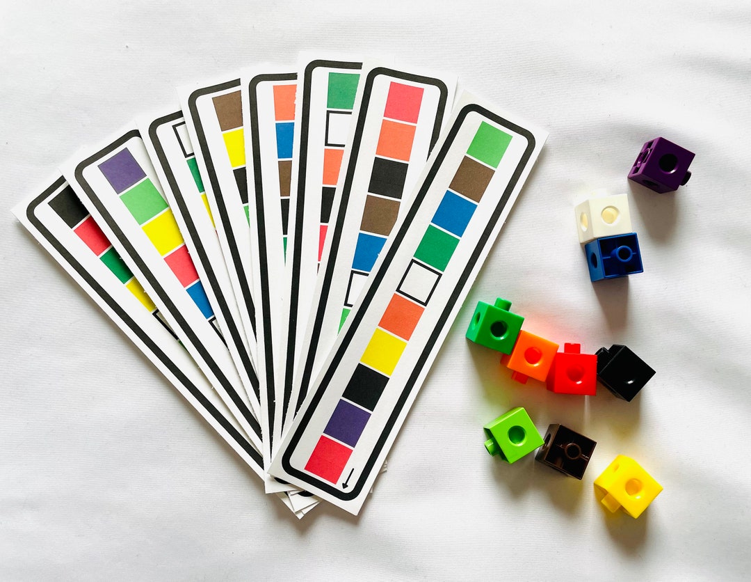 Color Stacking Blocks by Patterns Sensory and Fine Motor Skills