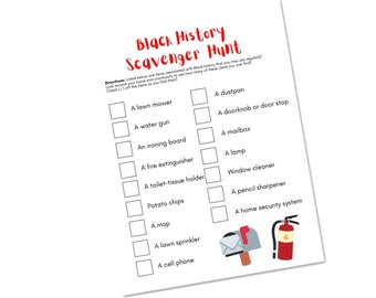 Black Inventors Printable Scavenger Hunt *INSTANT DIGITAL DOWNLOAD*