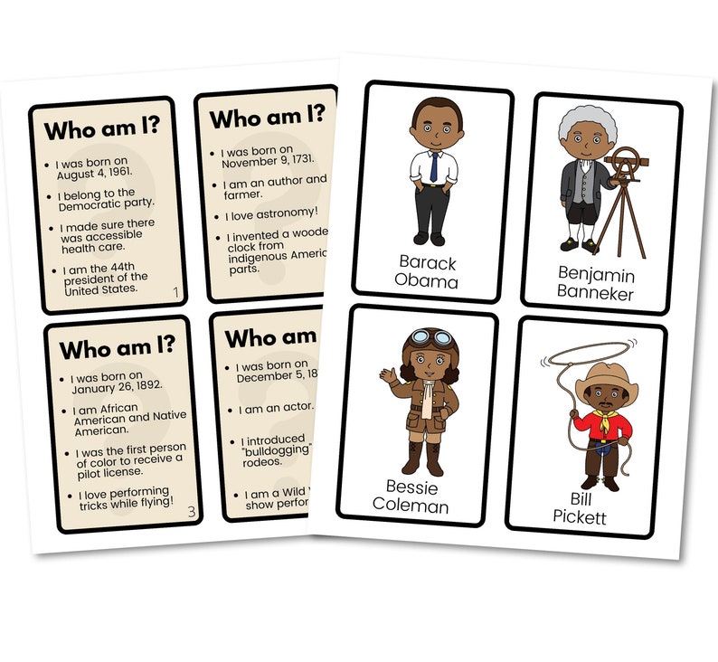 Free Printable Black History Flashcards Printable Word Searches