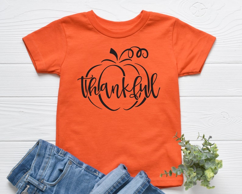Fall Toddler Shirt Thanksgiving Toddler Shirt Pumpkin Shirt Thankful Pumpkin Toddler Shirt Thanksgiving Youth Shirt