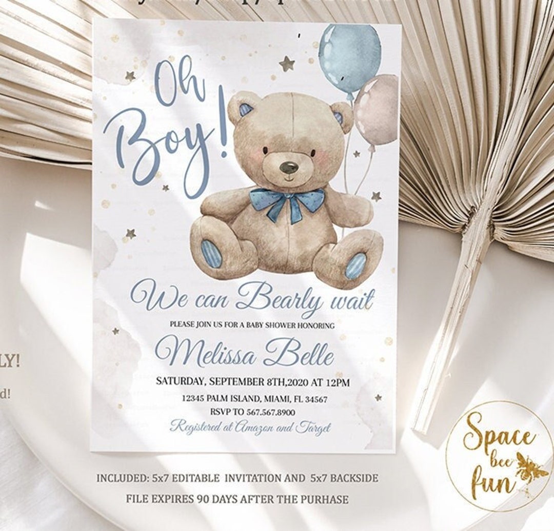 Teddy bear 2024 baby shower