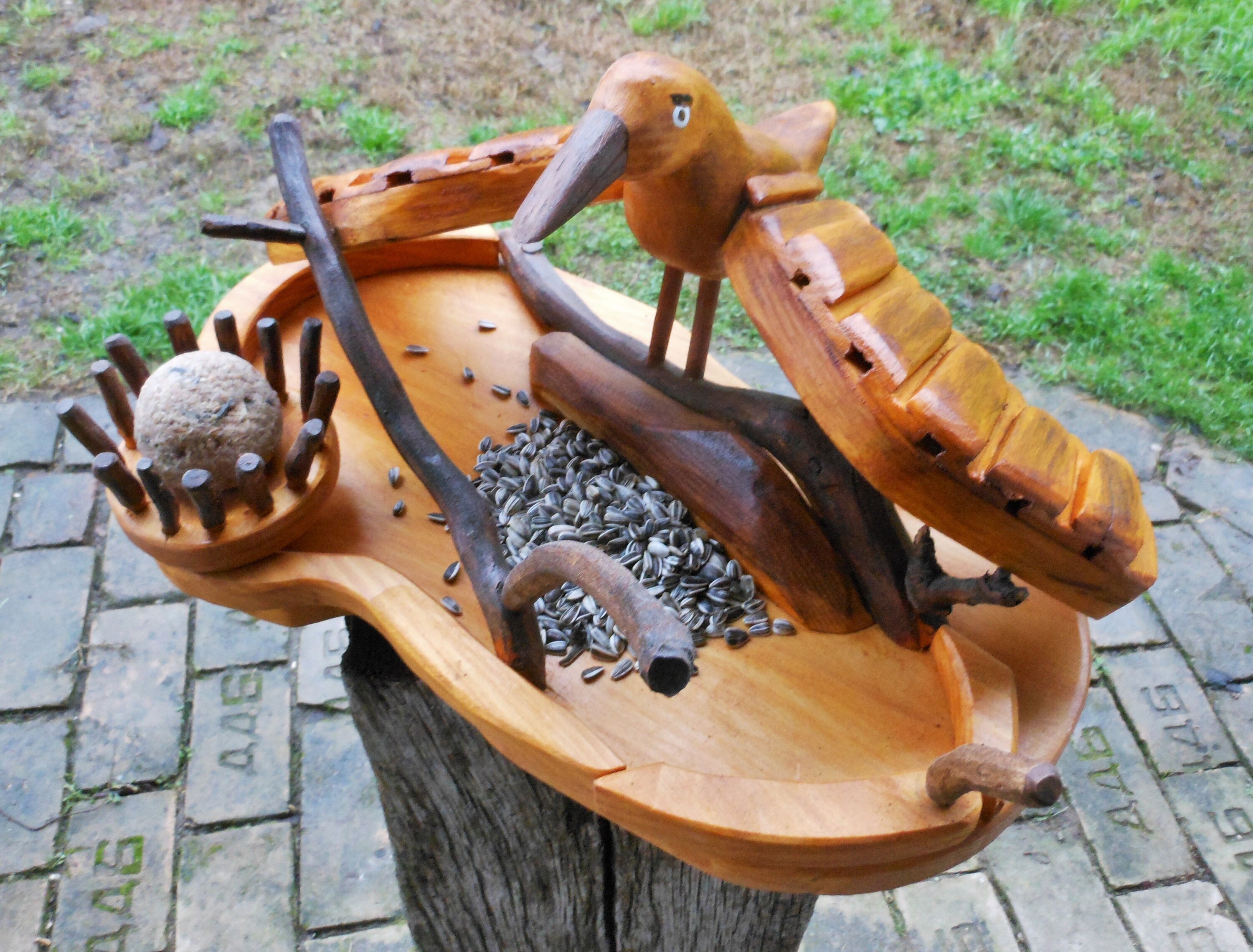 Bird food house artisticcheerful feeding house upcycled bird Etsy