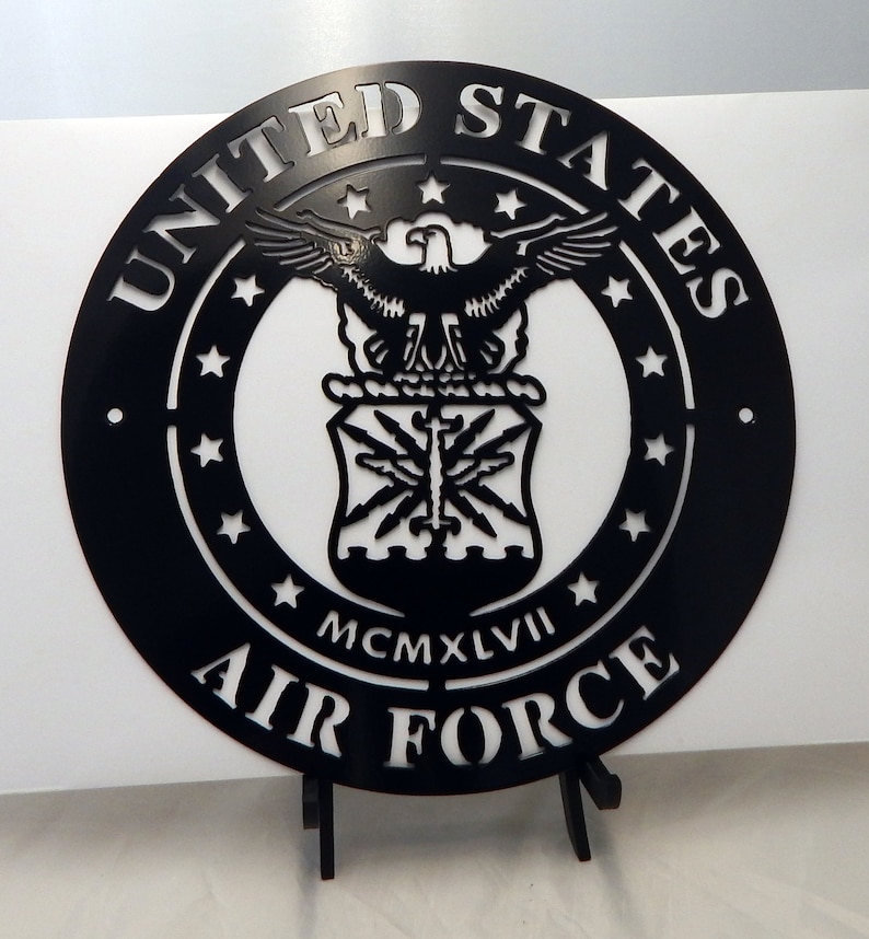 United States Air Force Steel Sign, 12x12, Powder Coated. Etsy